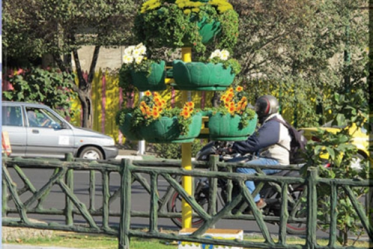 گلدان های تزئینی فضای شهر و پارک